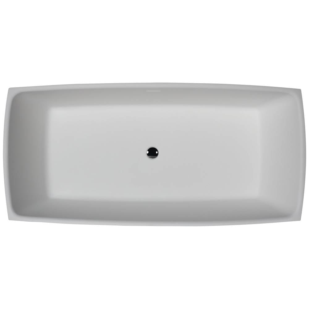Timon  67'' BARstone Freestanding Tub, White Matte