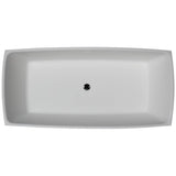 Timon  67'' BARstone Freestanding Tub, White Matte