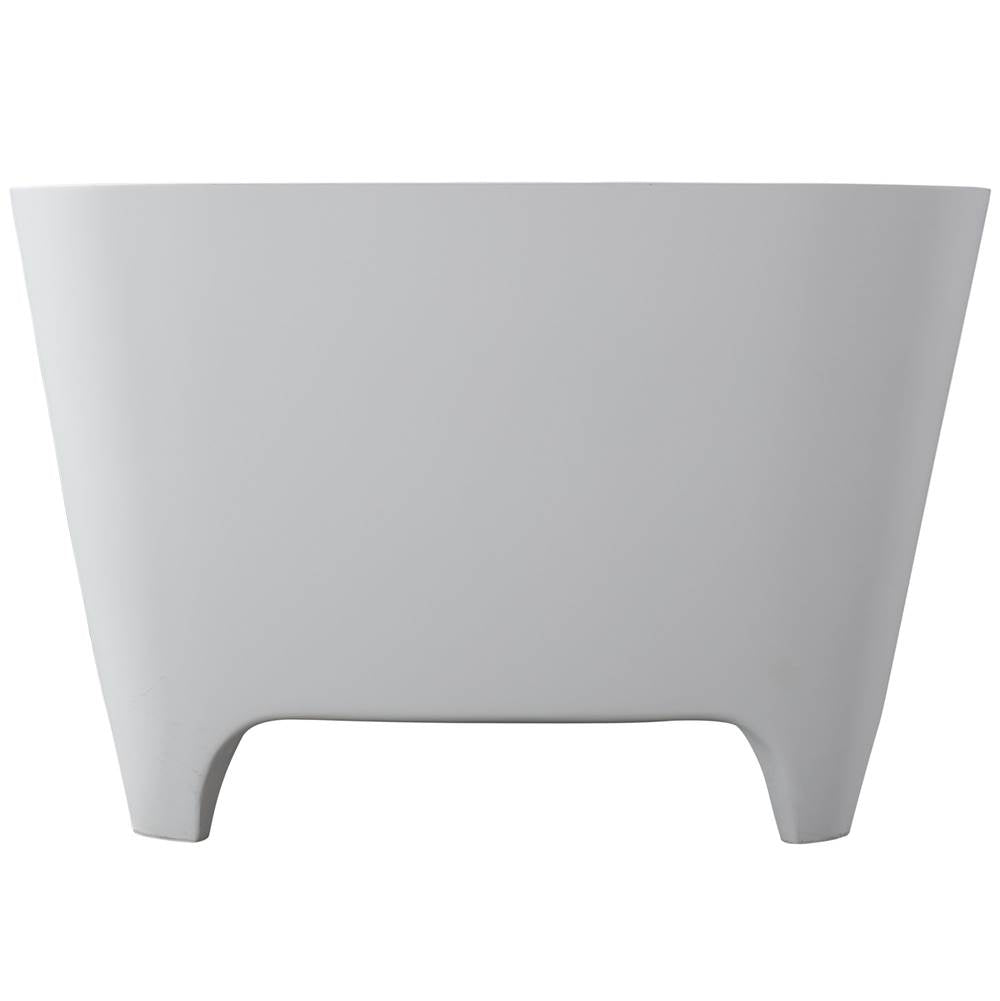 Tristan 71'' BARstone Freestanding Tub, White Matte