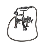 Tub Kit 67'' CI Dbl Roll Top Filler, Supplies, Drain-Chrome