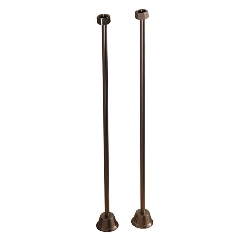 Tub Kit 67'' CI Dbl Roll Top Filler, Supplies, Drain-BrNkl