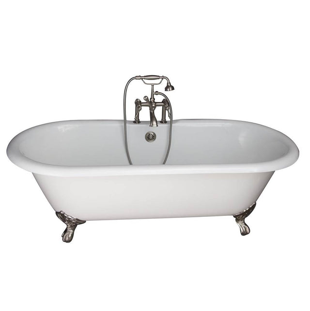 Barclay - Tub Kit 61''CI,Dbl Roll Top, Filler,Supplies,Drain-SN