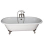Barclay - Tub Kit 61''CI,Dbl Roll Top, Filler,Supplies,Drain-SN