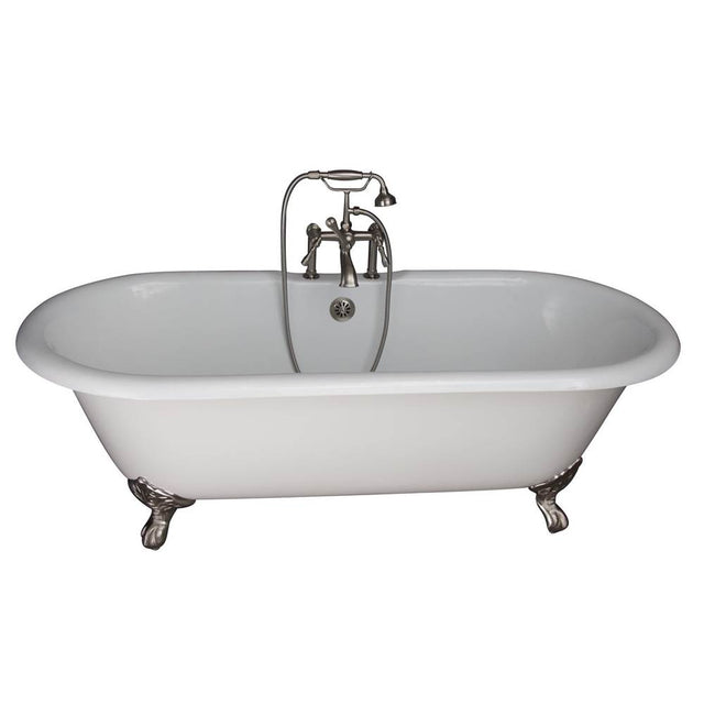 Barclay - Tub Kit 61''CI,Dbl Roll Top, Filler,Supplies,Drain-SN