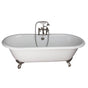 Barclay - Tub Kit 61''CI,Dbl Roll Top, Filler,Supplies,Drain-SN