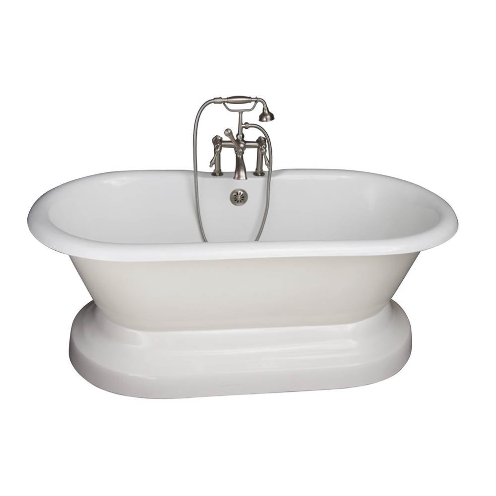 Barclay - Tub Kit 61''CI,Dbl Roll Top w/ Base,Filler,Supplies,Drain-SN