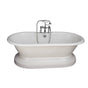 Barclay - Tub Kit 67'' CI Dbl Roll Top Base,Filler,Supplies,Drain-Chr - Polished Chrome