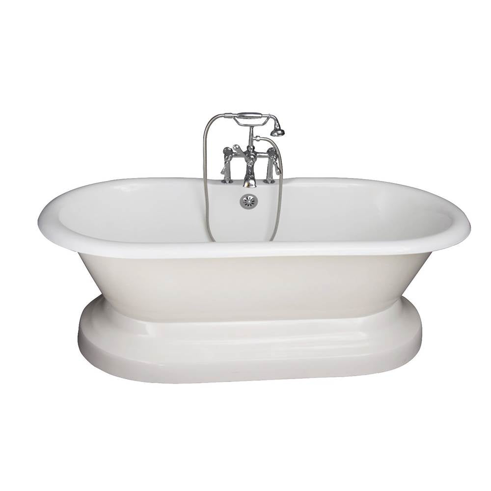 Barclay - Tub Kit 67'' CI Dbl Roll Top Base,Filler,Supplies,Drain-Chr - Polished Chrome