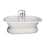 Barclay - Tub Kit 67'' CI Dbl Roll Top Base,Filler,Supplies,Drain-Chr - Polished Chrome