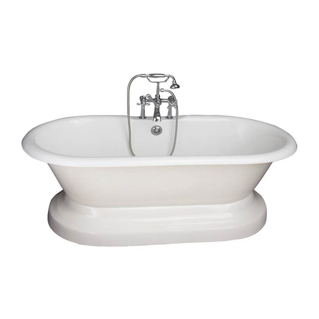 Barclay - Tub Kit 67'' CI Dbl Roll Top Base,Filler,Supplies,Drain-Chr - Polished Chrome