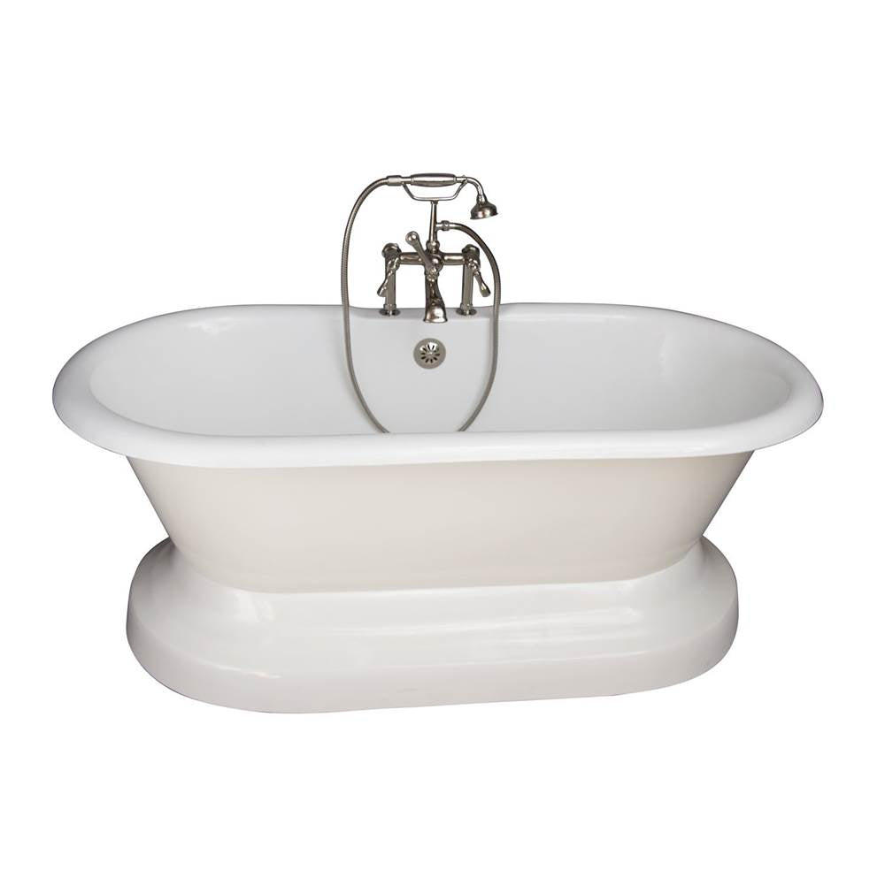 Barclay - Tub Kit 67'' CI Dbl Roll Top Base,Filler,Supplies,Drain-PN - Polished Nickel