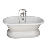 Barclay - Tub Kit 67'' CI Dbl Roll Top Base,Filler,Supplies,Drain-SN