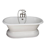 Barclay - Tub Kit 67'' CI Dbl Roll Top Base,Filler,Supplies,Drain-SN
