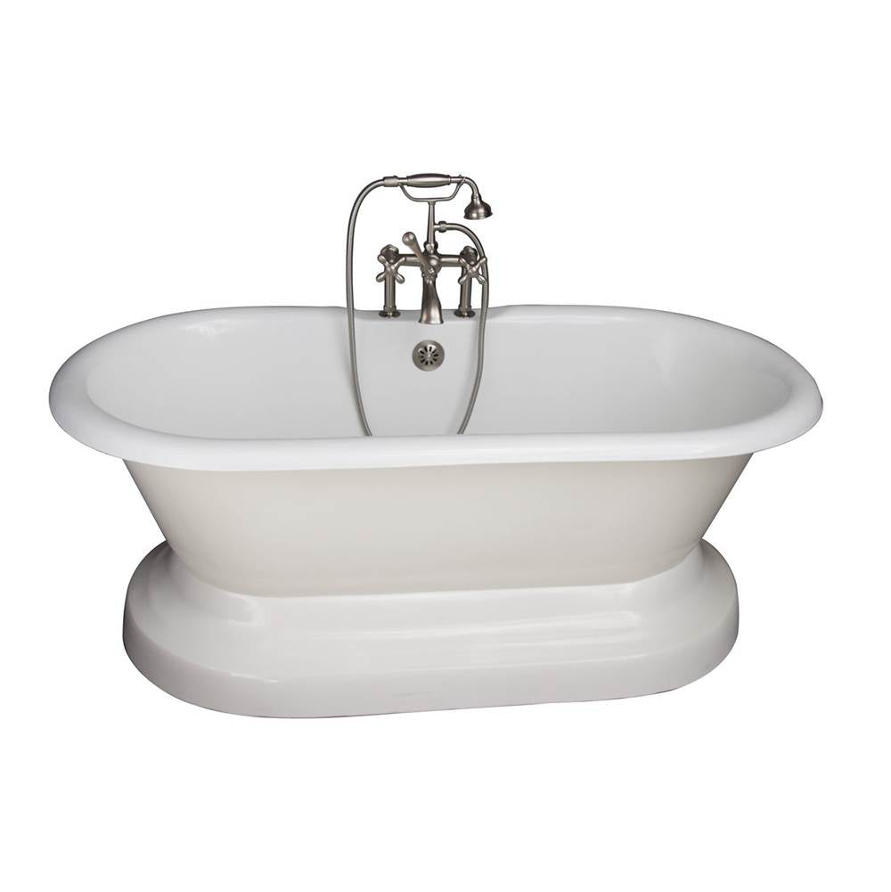 Barclay - Tub Kit 67'' CI Dbl Roll Top Base,Filler,Supplies,Drain-SN