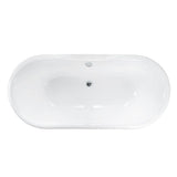 Tub Kit 67'' CI Dbl Roll Top Base,Filler,Supplies,Drain-Chr