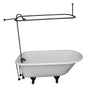 Barclay - Tub Kit 60'' CI Roll Top,Shower Unit, Supplies, Drain-ORB - Oil Rubbed Bronze