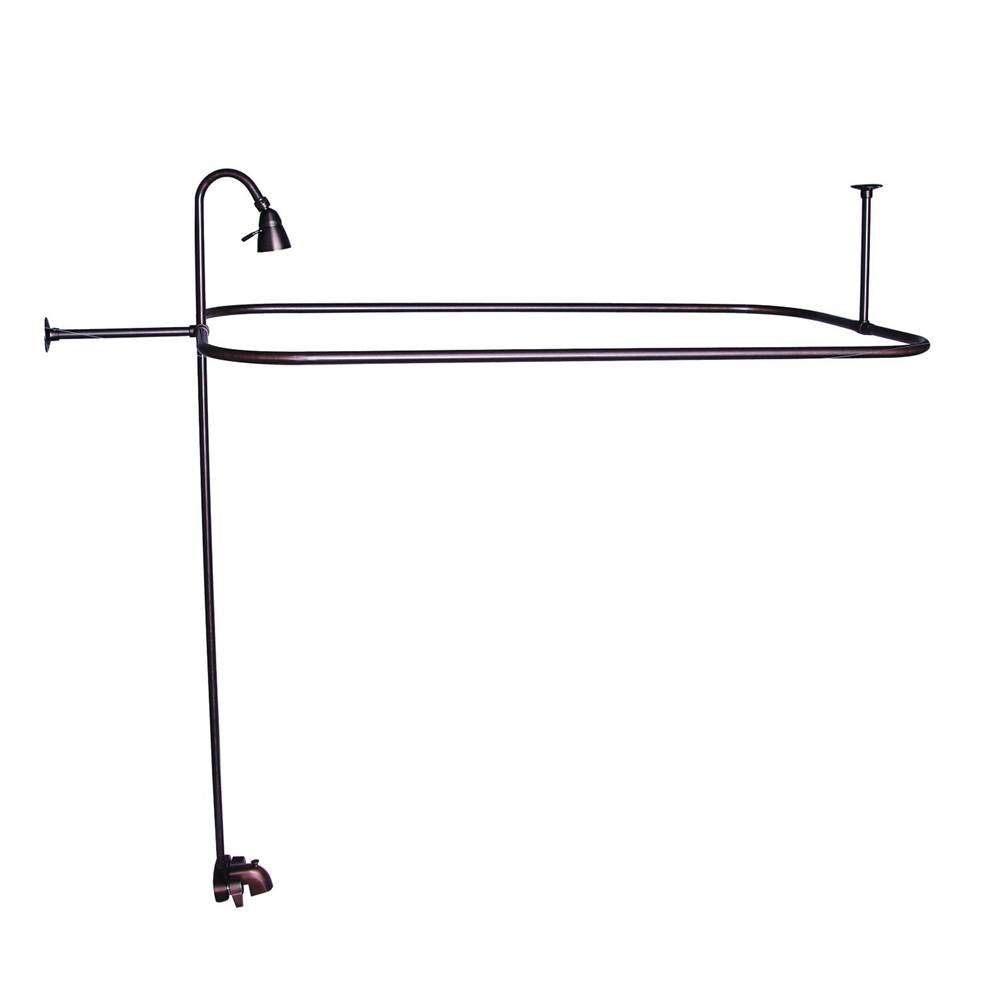 Tub Kit 60'' CI Roll Top,Shower Unit, Supplies, Drain-ORB