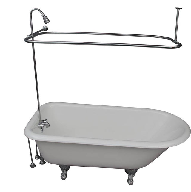 Barclay - Tub Kit 60'' CI Roll Top,Shower Unit, Supplies, Drain-ORB - Oil Rubbed Bronze