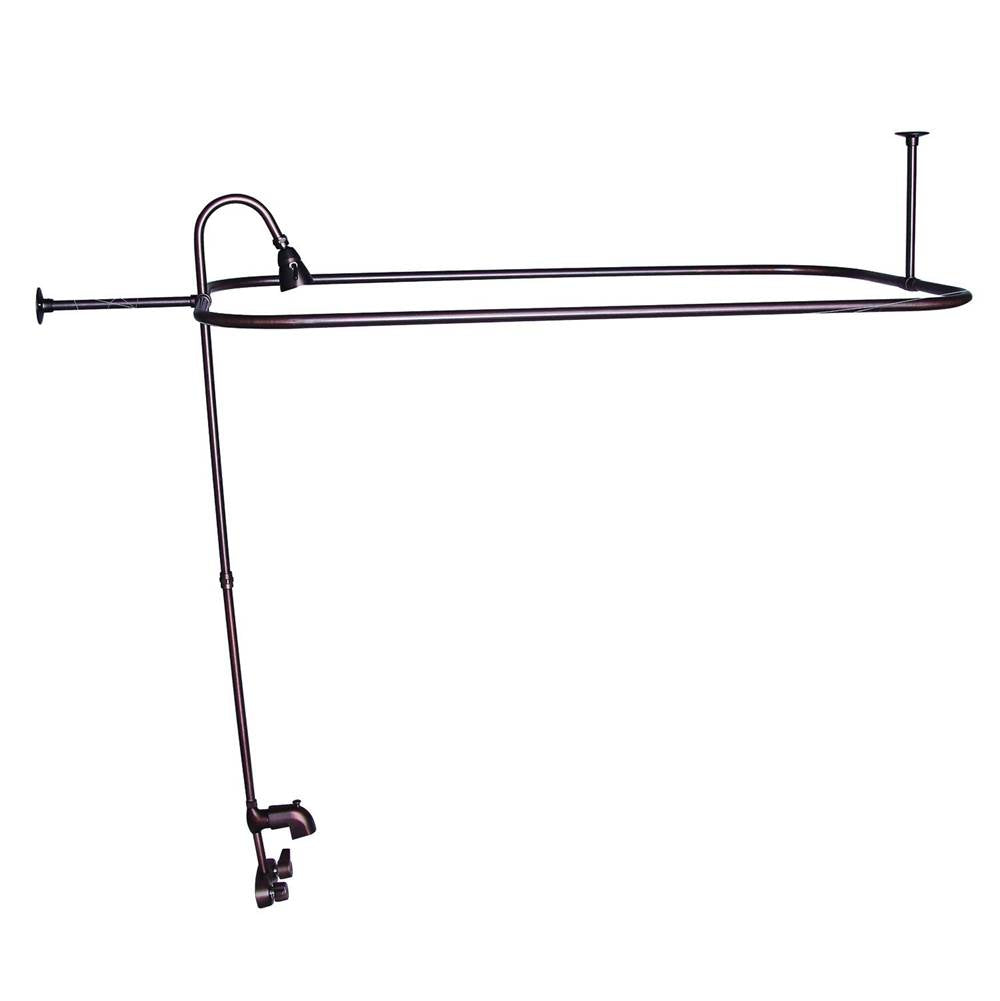 Tub Kit 60'' CI Roll Top,Shower Unit, Supplies, Drain-ORB