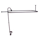 Tub Kit 60'' CI Roll Top,Shower Unit, Supplies, Drain-ORB