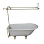 Barclay - Tub Kit 60'' CI Roll Top,Shower Unit, Supplies, Drain-PB - Polished Brass