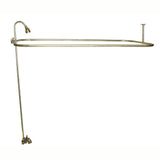 Tub Kit 60'' CI Roll Top,Shower Unit, Supplies, Drain-PB