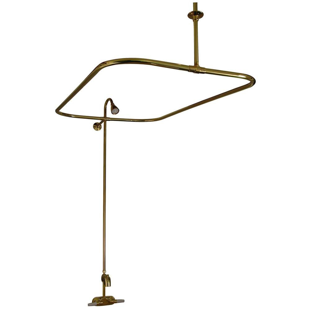 Tub Kit 60'' CI Roll Top,Shower Unit, Supplies, Drain-ORB