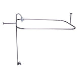 Tub Kit 60'' CI Roll Top,Shower Unit, Supplies, Drain-PB
