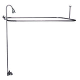 Tub Kit 60'' CI Roll Top,Shower Unit, Supplies, Drain-PB