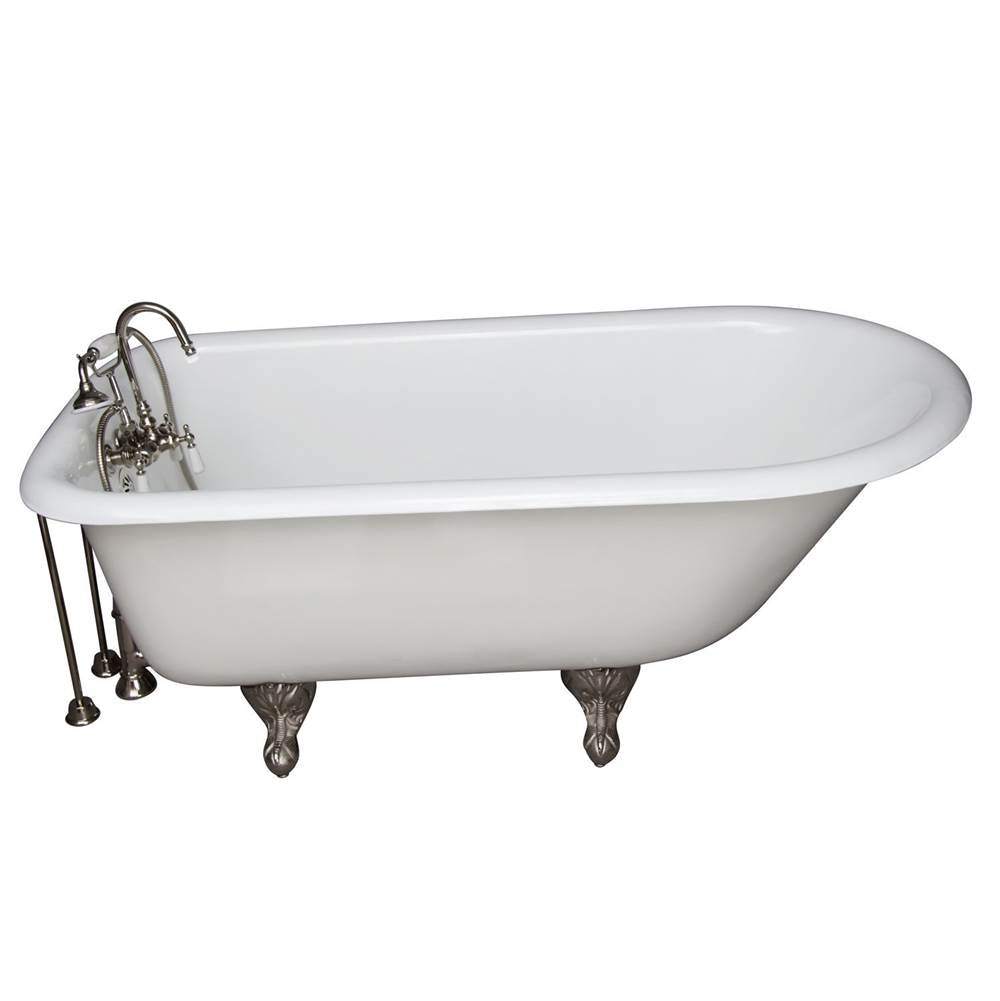 Barclay - Tub Kit 60'' CI Roll Top,Filler Supplies, Drain-PN - Polished Nickel