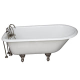 Barclay - Tub Kit 60'' CI Roll Top,Filler Supplies, Drain-PN - Polished Nickel