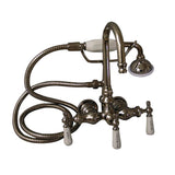 Tub Kit 60'' CI Roll Top,Shower Unit, Supplies, Drain-ORB