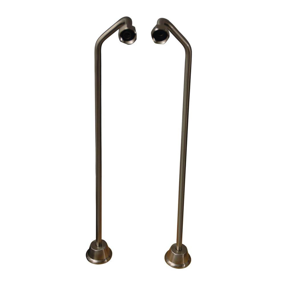 Tub Kit 60'' CI Roll Top,Shower Unit, Supplies, Drain-BN