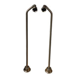 Tub Kit 60'' CI Roll Top,Shower Unit, Supplies, Drain-BN