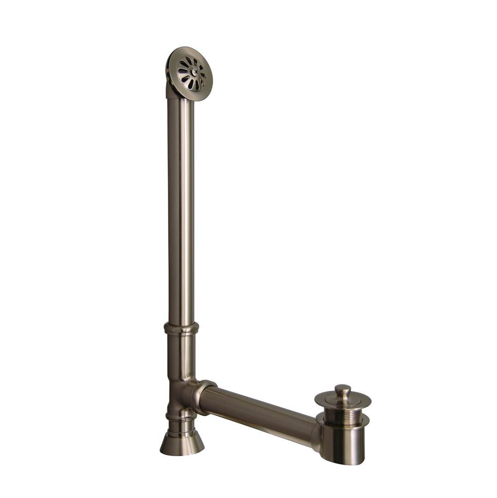Tub Kit 60'' CI Roll Top,Shower Unit, Supplies, Drain-BN