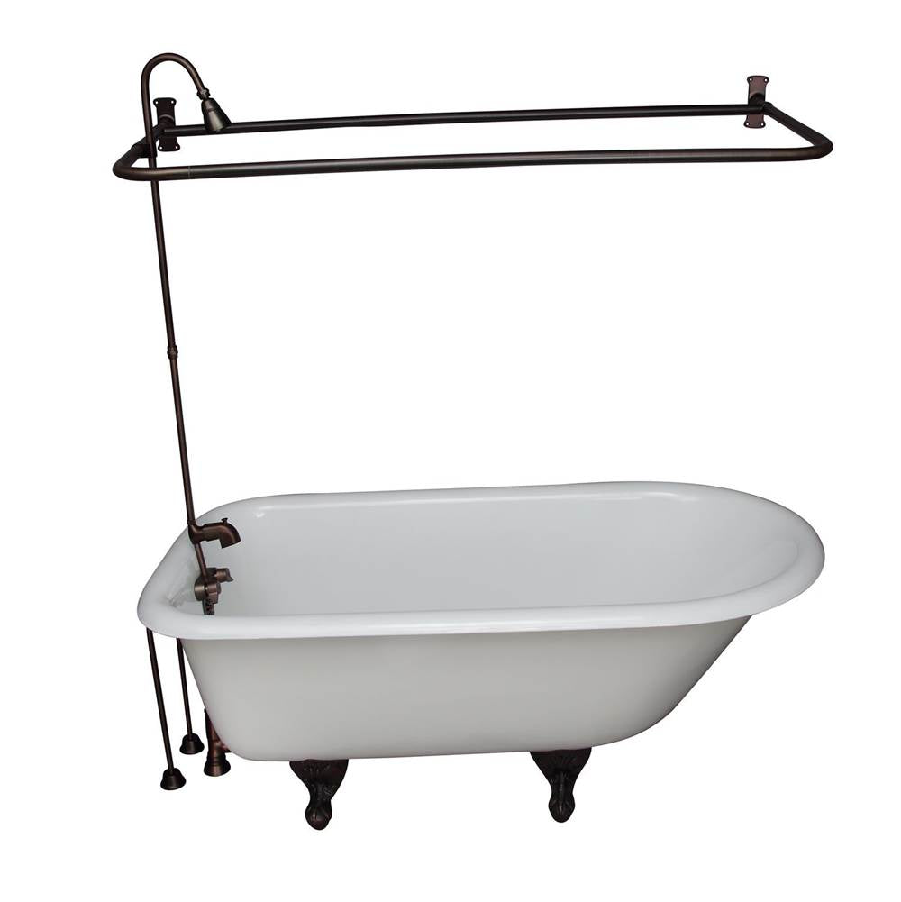 Barclay - Tub Kit 67'' CI Roll Top,Shower Unit, Supplies, Drain-ORB - Oil Rubbed Bronze