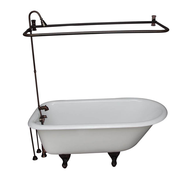 Barclay - Tub Kit 67'' CI Roll Top,Shower Unit, Supplies, Drain-ORB - Oil Rubbed Bronze