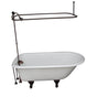 Barclay - Tub Kit 67'' CI Roll Top,Shower Unit, Supplies, Drain-ORB - Oil Rubbed Bronze