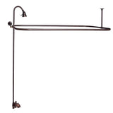Tub Kit 67'' CI Roll Top,Shower Unit, Supplies, Drain-ORB