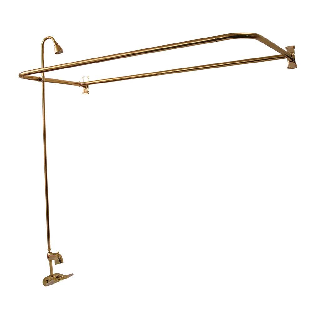 Tub Kit 67'' CI Roll Top,Shower Unit, Supplies, Drain-PB