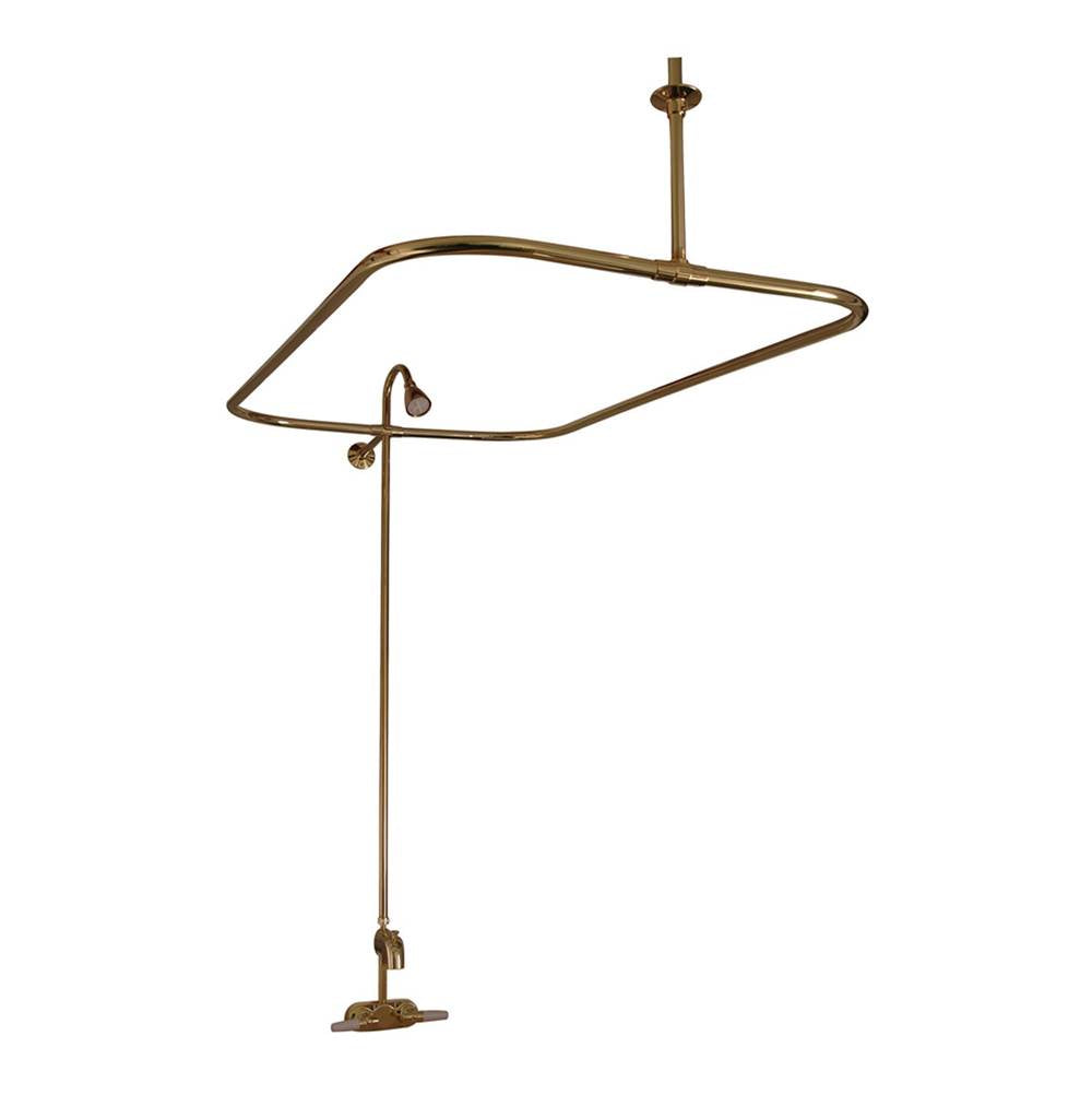 Tub Kit 67'' CI Roll Top,Shower Unit, Supplies, Drain-ORB