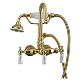 Tub Kit 67'' CI Roll Top, Tub Filler, Supplies, Drain-PB