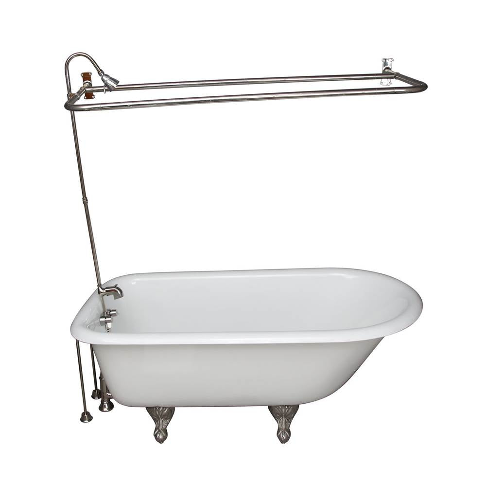 Barclay - Tub Kit 67'' CI Roll Top,Shower Unit, Supplies, Drain-PN - Polished Nickel