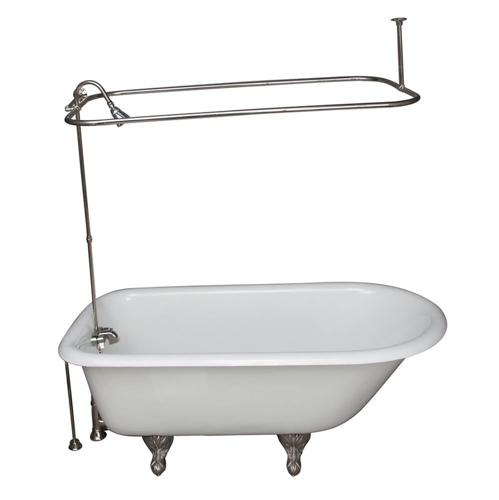Barclay - Tub Kit 67'' CI Roll Top,Shower Unit, Supplies, Drain-PN - Polished Nickel