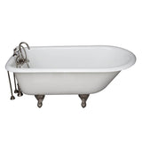 Barclay - Tub Kit 67''CI Roll Top,Tub Filler, Supplies, Drain-PN - Polished Nickel