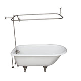 Barclay - Tub Kit 67'' CI Roll Top,Shower Unit, Supplies, Drain-BrNkl