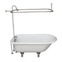 Barclay - Tub Kit 67'' CI Roll Top,Shower Unit, Supplies, Drain-BrNkl