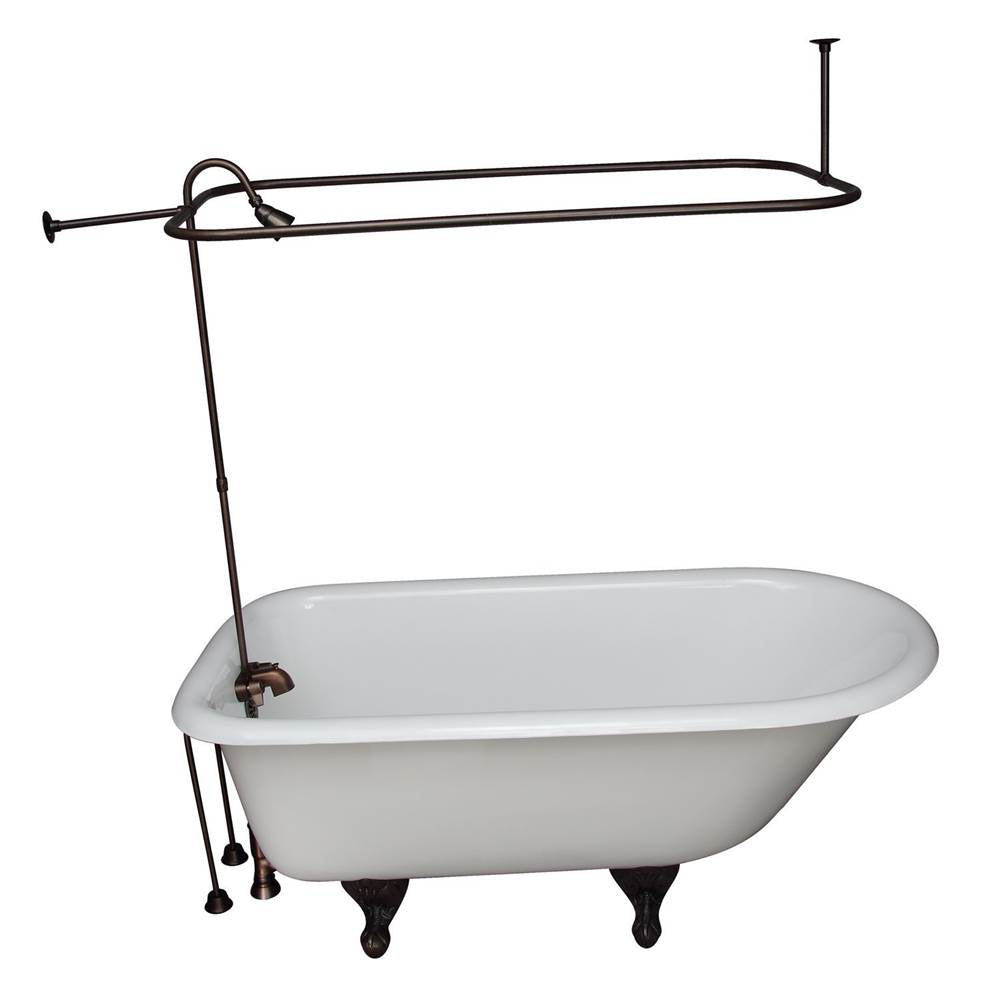 Barclay - Tub Kit 55'' CI Roll Top, Filler,Supplies,Drain-ORB - Oil Rubbed Bronze