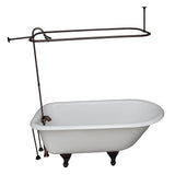 Barclay - Tub Kit 55'' CI Roll Top, Filler,Supplies,Drain-ORB - Oil Rubbed Bronze
