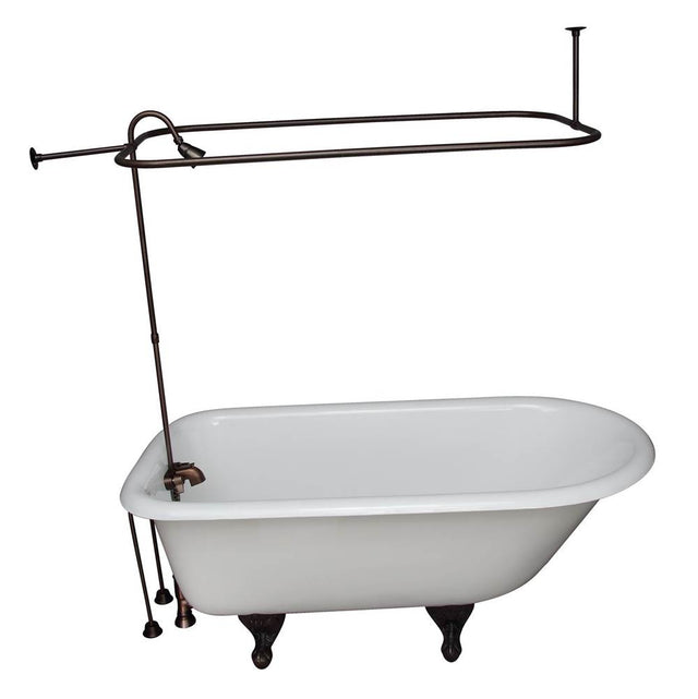 Barclay - Tub Kit 55'' CI Roll Top, Filler,Supplies,Drain-ORB - Oil Rubbed Bronze